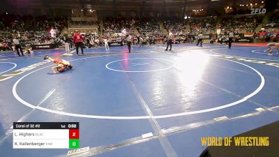 52 lbs Consi Of 32 #2 - Logan Highers, Black Fox Wrestling Club vs Kaeldis Kallenberger, RHYNO ACADEMY Of WRESTLING