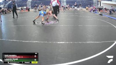 60 lbs Quarterfinals (8 Team) - Landon Pease, Alabama Elite vs Tate Russell, The Untouchables Purple