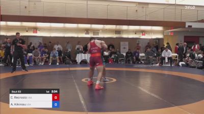 87 kg Round Of 16 - Casey Michael Recrosio, USA vs Aliaksandr Kikiniou, USA