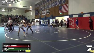 106 lbs Cons. Round 3 - Cole Pacheco, Alta Loma vs Hinckley Johnny, Yucaipa