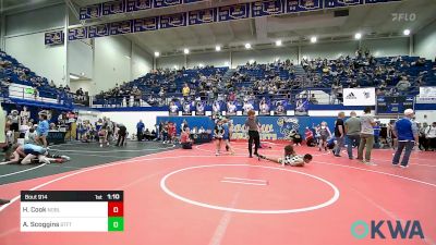 130 lbs Rr Rnd 1 - Henry Cook, Noble Takedown Club vs Aiden Scoggins, Standfast