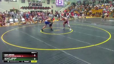 215 lbs Round 1 (16 Team) - Wyatt LeMay, West Laurens vs Sam Gross, Benedictine Military School