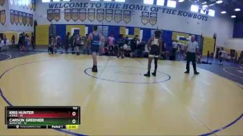 132 lbs Round 7 (8 Team) - Kris Hunter, A`Dale vs Carson Greenier, Alpha WC