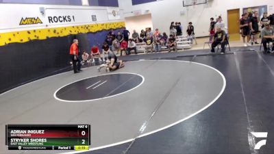 144 lbs Cons. Round 3 - Adrian Iniguez, San Fernando vs Stryker Shores, East Valley Wrestling