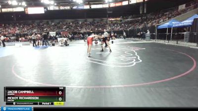 145 lbs Champ. Round 2 - McKoy Richardson, Melba vs Jacob Campbell, Nampa