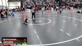 43 lbs Cons. Round 2 - Bryxton Schneider, CWO vs Joseph Sabata, Aurora Wrestling Club