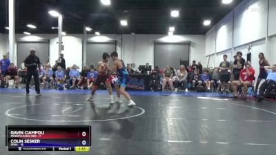 130 lbs 2nd Place Match (8 Team) - Gavin Ciampoli, Pennsylvania Red vs Colin Sesker, Iowa