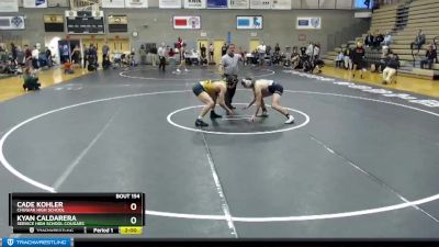 160 lbs Cons. Semi - Kyan Caldarera, Service High School Cougars vs CADE KOHLER, Chugiak High School