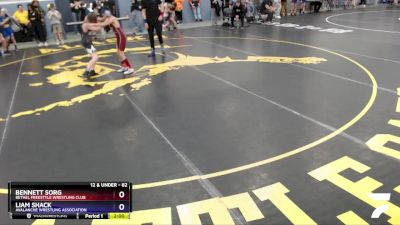 82 lbs Round 1 - Bennett Sorg, Bethel Freestyle Wrestling Club vs Liam Shack, Avalanche Wrestling Association