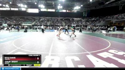 152 lbs Cons. Round 2 - Colby Brent, Borah vs Kyle Davis, Shelley