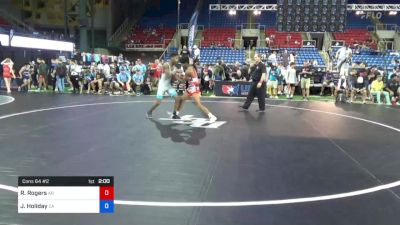 145 lbs Cons 64 #2 - Ryan Rogers, Arkansas vs Jude Holiday, California