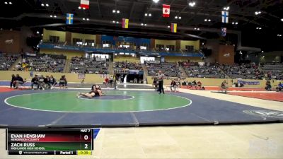 190 lbs Cons. Round 2 - Zach Russ, Highlands High School vs Evan Henshaw, Henderson County