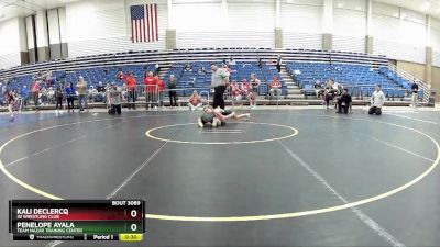 81-87 lbs Round 3 - Kali DeClercq, ISI Wrestling Club vs Penelope Ayala, Team Nazar Training Center