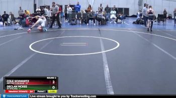 96 lbs Round 2 (6 Team) - Cole Schwartz, Grit Mat Club Blue vs Declan McKee, 84 Athletes