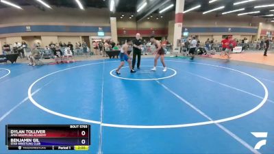 152 lbs Cons. Round 4 - Dylan Tolliver, Apex Grappling Academy vs Benjamin Gil, Star Wrestling Club