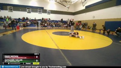 97 lbs Semifinal - Nathaniel Haller, Big Cat Wrestling Club vs Maxx Watson, Sandpoint Legacy Wrestling Club