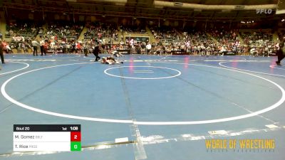 65 lbs Round Of 16 - Markee Gomez, Sebolt Wrestling Academy vs Tory Rice, Prodigy Elite Wrestling