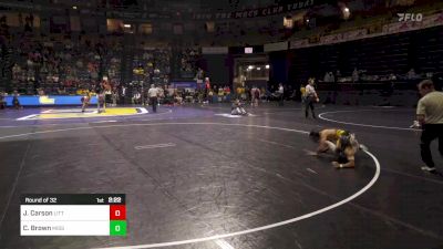 133 lbs Round Of 32 - Jayden Carson, Little Rock vs Connor Brown, Missouri