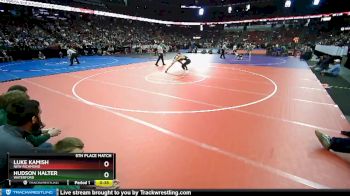 D1-120 lbs 5th Place Match - Hudson Halter, Waterford vs Luke Kamish, New Richmond