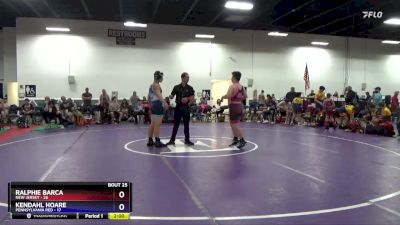 187 lbs 4th Wrestleback (16 Team) - Ralphie Barca, New Jersey vs Kendahl Hoare, Pennsylvania Red