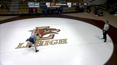 184 pounds - AJ Burkhart, Lehigh vs Brian Bonino, Columbia