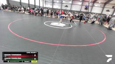 132 lbs Cons. Round 1 - Mason Townsend, WA vs Mason Manglona, WA