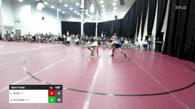 140 lbs Semifinal - Luke Ruel, Sly Fox Wrestling Club vs Jacob Grzybek, Kraken White