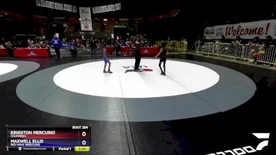 56 lbs Semifinal - Maxwell Ellis, Red Wave Wrestling vs Kingston Mercurio, California