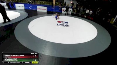 67 lbs Quarterfinal - Noah Lucero, Bloodline Wrestling vs Daniel Khachatryan, California