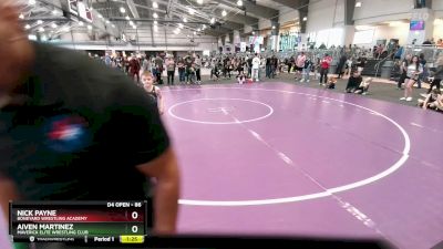 86 lbs Semifinal - Aiven Martinez, Maverick Elite Wrestling Club vs Nick Payne, Boneyard Wrestling Academy