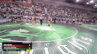 110 lbs Quarterfinal - Michael Baxter, Punisher Wrestling Company vs Zak Wood, Sandpoint Legacy WC