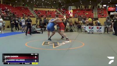 285 lbs Cons. Semi - Gavin Gagnon, OK vs Alejandro Gallegos, OK