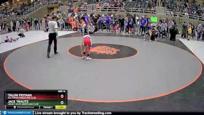 70 lbs Quarterfinal - Jace Trautz, Legacy Elite Wrestling Club vs Talon Fryman, All-Phase Wrestling Club