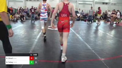 133 lbs Pools - Aldin Short, Ohio Gold 14K vs Brayden Tolley, Jacket W.C.