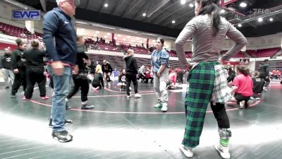 100 lbs Quarterfinal - Rebeka Vadakekut, Mustang High School Girls vs Lydia Ellis, Catoosa High School Girls