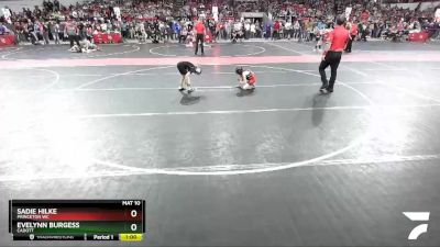 55 lbs Cons. Round 4 - Evelynn Burgess, Cadott vs Sadie Hilke, Princeton WC