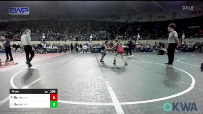 95 lbs Final - Piper Berry, Elgin Wrestling vs Justice Davis, Lady Outlaw Wrestling Academy