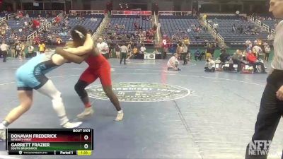 3A 220 lbs Champ. Round 1 - Garrett Frazier, South Brunswick vs Donavan Frederick, Seventy-First