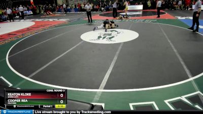 Cons. Round 3 - Keaton Kloke, David City vs Cooper Rea, Milford