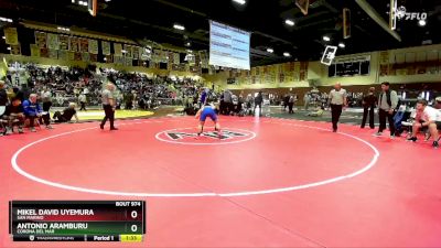 157 lbs Quarterfinal - Mikel David Uyemura, San Marino vs Antonio Aramburu, Corona Del Mar