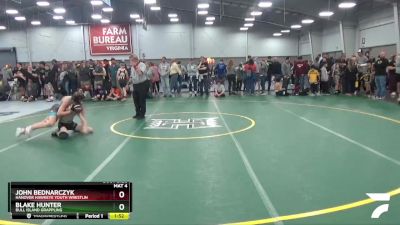 92 lbs Champ. Round 2 - John Bednarczyk, Hanover Hawkeye Youth Wrestlin vs Blake Hunter, Bull Island Grappling