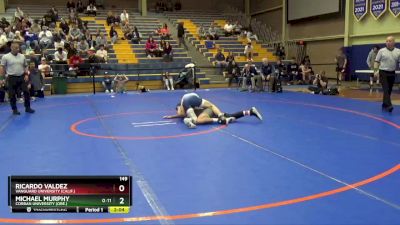 149 lbs Cons. Round 3 - Ricardo Valdez, Vanguard University (Calif.) vs Michael Murphy, Corban University (Ore.)