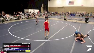 138 lbs Champ. Round 1 - Joshua Pohl-Martinez, Minnesota vs Zachary Weismann, Eden Prairie Wrestling