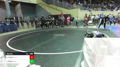 101 lbs Round Of 64 - Khiler Doyle, Owasso Junior High vs Jaime Mata, Southeast Middle School