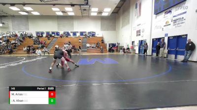 149 lbs Semifinal - Ammar Khan, Sacramento City College vs Matthew Arias, Fresno City College