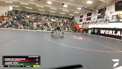 56 lbs Quarterfinal - Asher Rettinghouse, Riverton USA Wrestling vs Gabriel Ryan, Thermopolis Wrestling Club