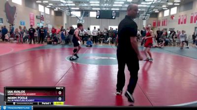 119 lbs Round 1 - Ian Avalos, Legacy Wrestling Academy vs Norm Poole, All In Wrestling Academy