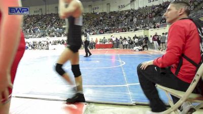 130 lbs Round Of 32 - Brayden Hardwick, Mustang Middle School vs Dub Montgomery, Hobart Bearcats