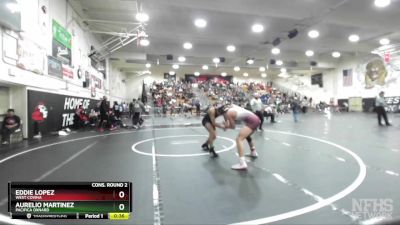 150 lbs Cons. Round 2 - Aurelio Martinez, Pacifica Oxnard vs Eddie Lopez, West Covina