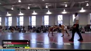 157 lbs 1st Place Match - Jake Nicolosi, Mount Olive vs David Reid, Roanoke College